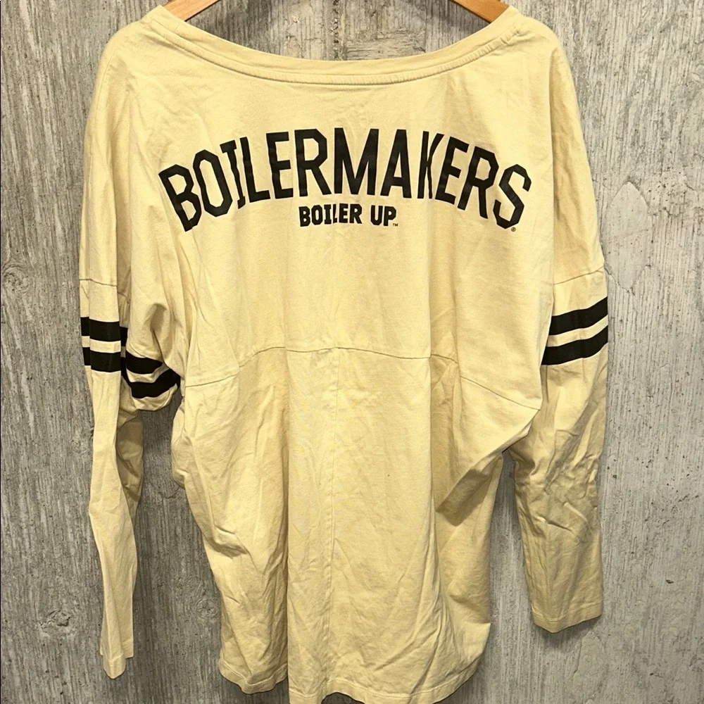 Nike Women’s‎ Purdue University Boilermakers Cream Long Sleeve Black Accents XXL